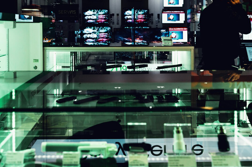 electronics store interior